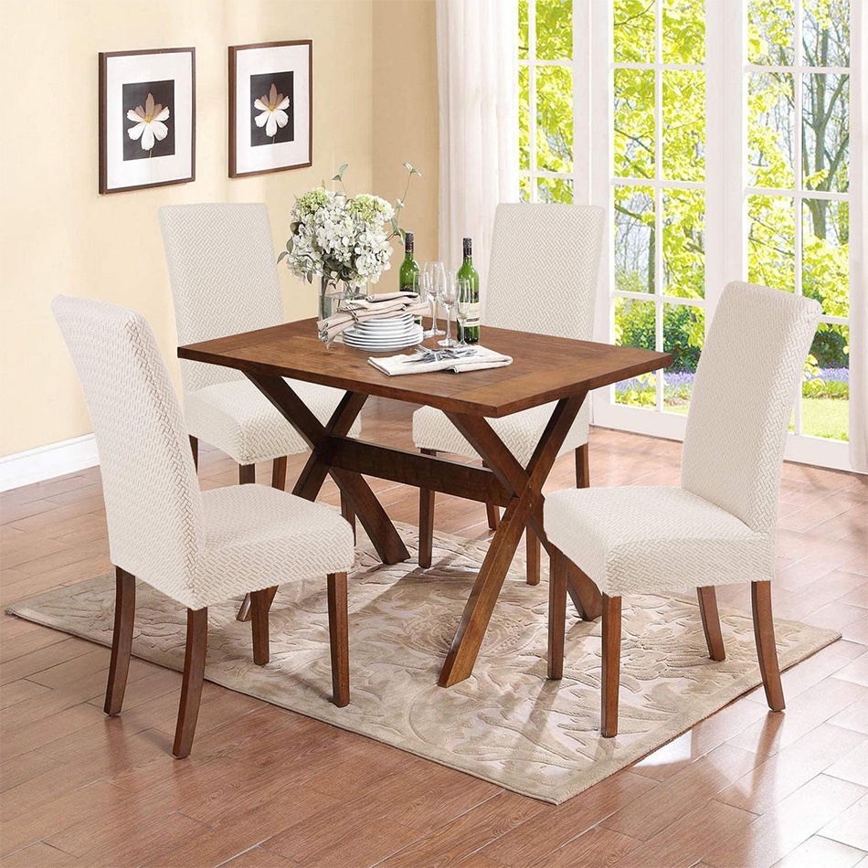 Vỏ Bọc Ghế Ngồi Bàn Ăn Co Giãn Độc Đáo Trang Trí Nhà Cửa