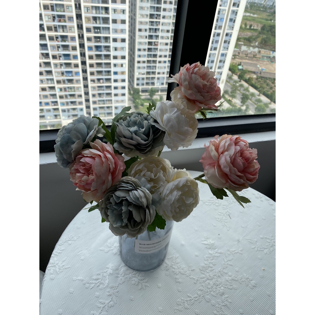 Combo 9 bông hồng Pandora trang trí nhà cửa