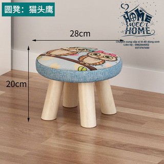 Ghế đôn bọc nỉ - Ảnh thật