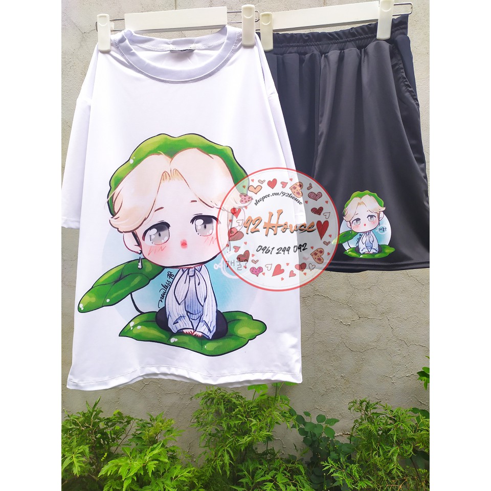 Đồ bộ hoạt hình freesize unisex Tini Boy form rộng tay lỡ