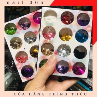 Set 12 ô nhũ hình con thoi