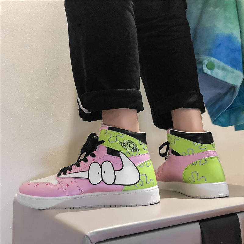 Giày Thể Thao Nam In Hình Bọt Biển Cá Tính | BigBuy360 - bigbuy360.vn