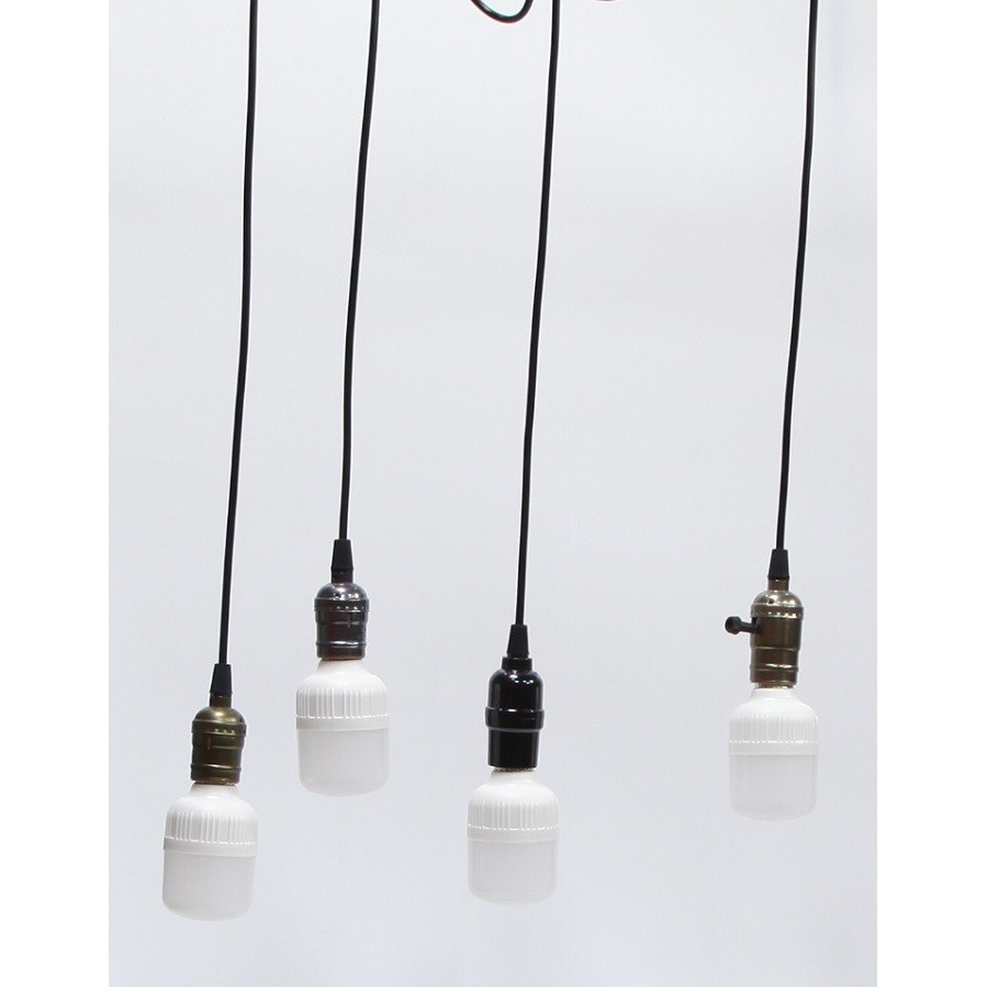 Bộ 10 dây đèn thả cổ điển Vintage bóng đèn led búp trụ 18w