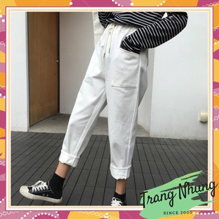 ⚡Giảm Giá⚡ Quần Nam, Nữ Thời trang Kaki Phối Túi Hông HAVU7787 Phong Cách Hàn Quốc  - Phân phối chính thức Trang Nhung