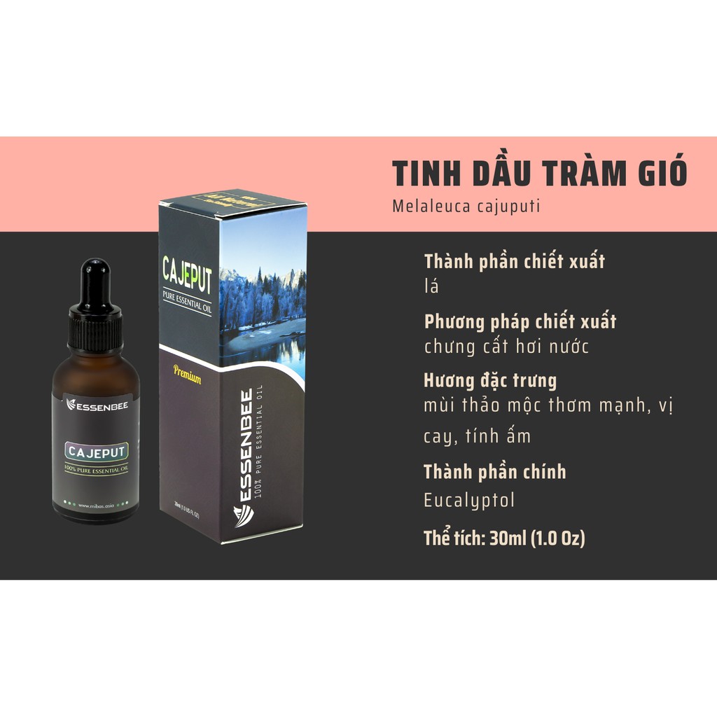 Tinh dầu Tràm Gió – Essenbee – 30ml