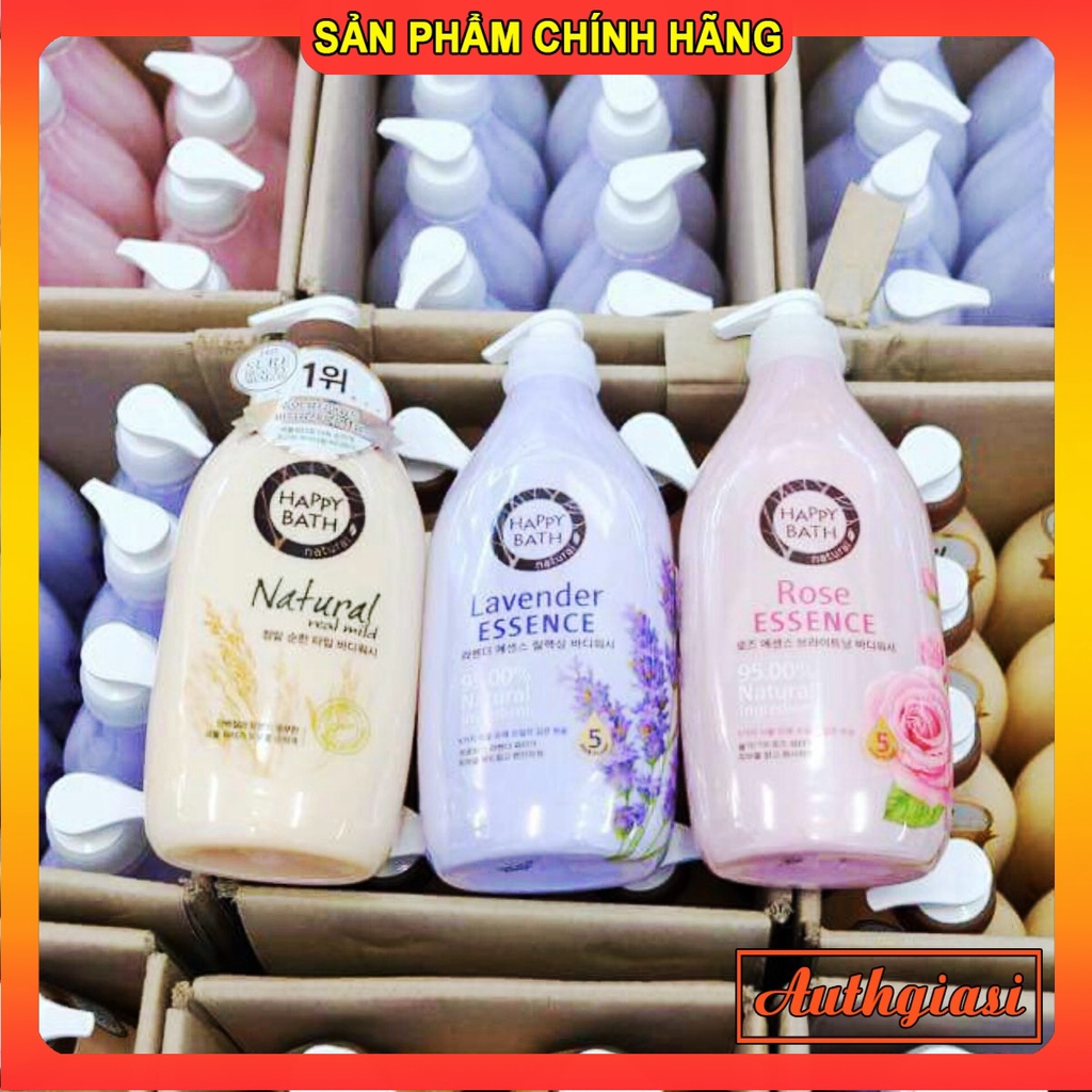 Sữa tắm HAPPY BATH Natural Body Wash Hàn Quốc đủ màu hương thơm quyến rũ và dưỡng mịn da 900g | WebRaoVat - webraovat.net.vn