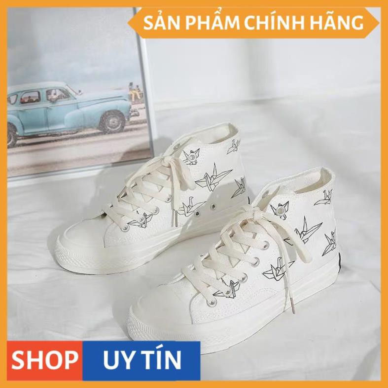 (FREESHIP 50K) Giày Cao cổ Nữ Hạc Đổi Màu Khi Ra Nắng