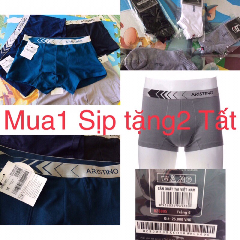 Sịp Aristino và 2 đôi tất Bizsock chính hãng