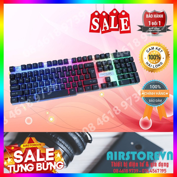 Bàn phím gaming Flying K8 Led giả cơ cực chất - Màu bất kì- Bảo hành 1 đổi 1 trong vòng 14 ngày