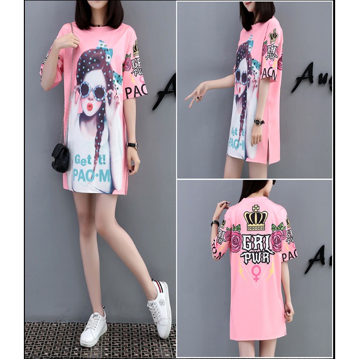 Đầm suông big size quảng châu D912