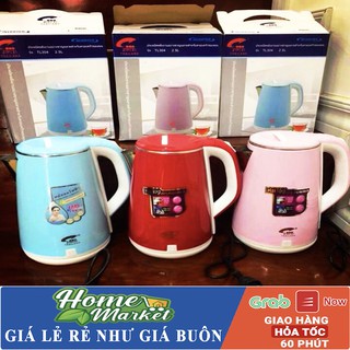 Ấm Siêu Tốc Đun Nước Thái Lan 2 Lớp Bình 2.5 Lít Chống Nóng, Chống Giật ,Tự Động Ngắt Khi Sôi