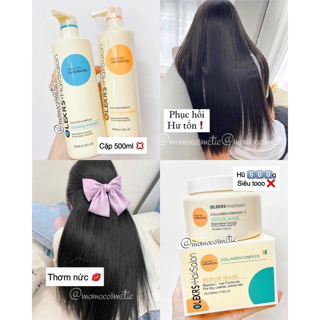 Cặp gội xả Olexrs Hair Salon 500ml