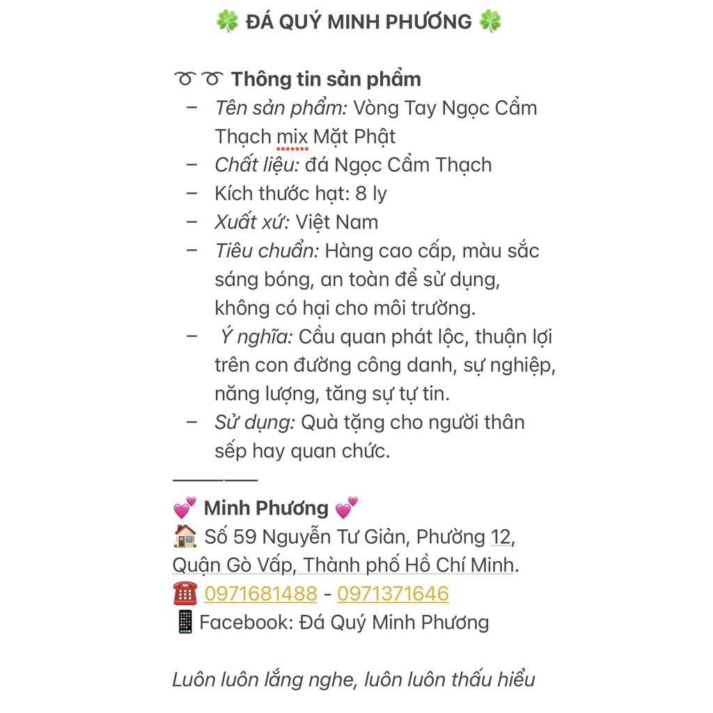Vòng Tay Ngoc Cam Thach Jade Dầu 8 ly mix Mặt Phật, Đồng Điếu thiên nhiên Tặng kèm hộp đựng VT060 - Hợp tất cả các mệnh
