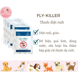 Hạt nhỏ diệt ruồi, gián Fly Killer Vemedim giúp loại bỏ ruồi, gián tại chuồng trại, nhà ở, set 10 gói 5g