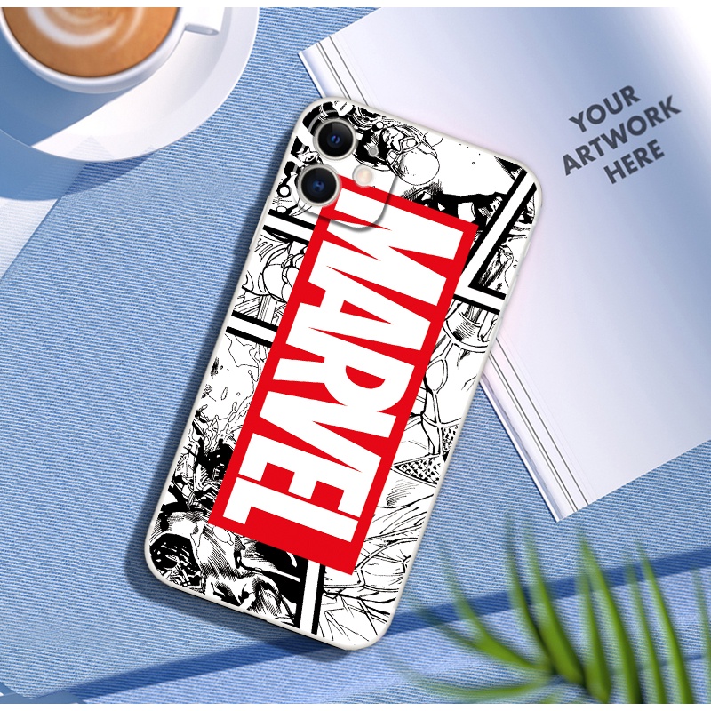 Thời Trang Ốp Điện Thoại tpu Dẻo Họa Tiết marvel Độc Đáo Cho iphone 13 14 pro max 6 6s 7 8 plus x xr 12 mini 11 pro xs max se2