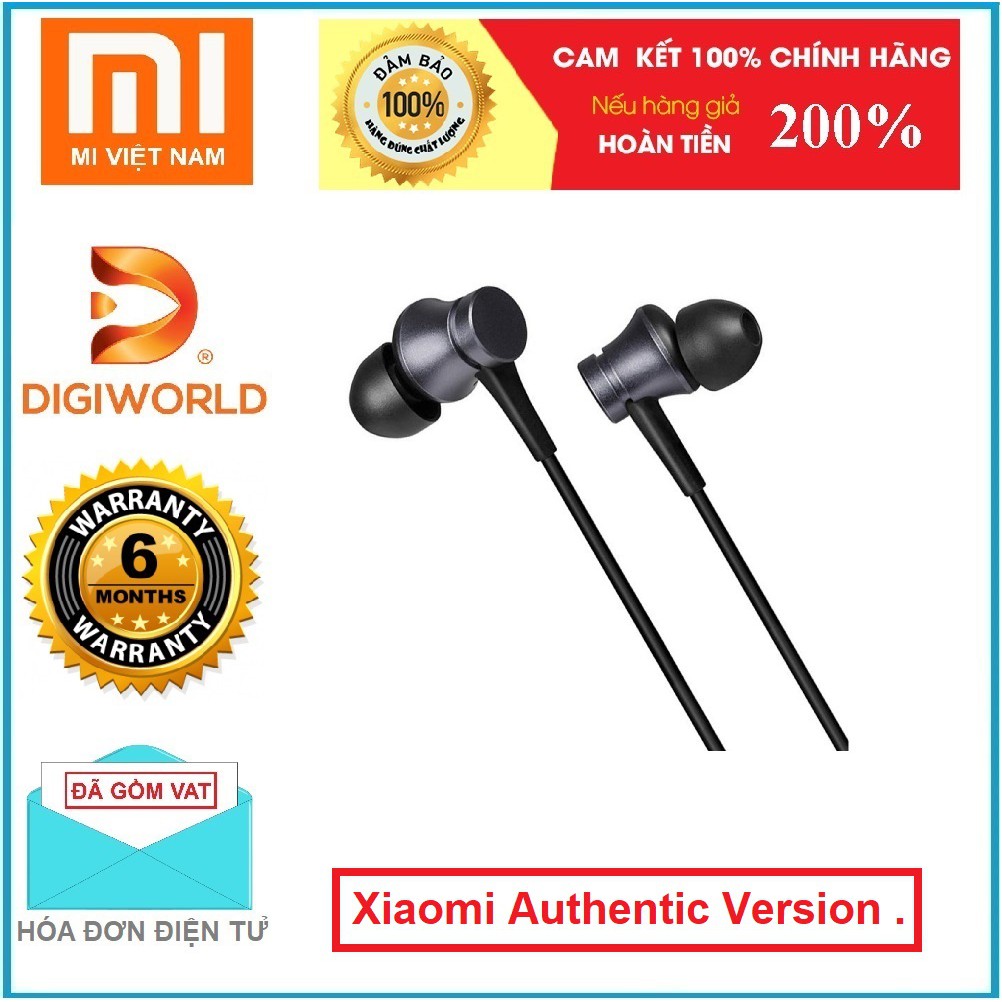 Tai nghe Xiaomi Mi Earphone Basic (Global Version) - Hàng chính hãng - Bảo hàng 6 tháng