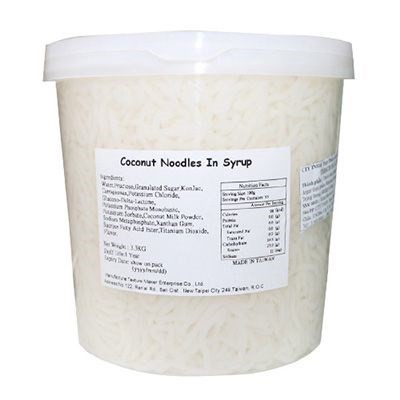 [Mã 66FMCGSALE hoàn 8% đơn 500K] Thạch dừa Đài Loan dừa sợi (Coconut Noodles in syrup) EURODELI 3,2 kg - TTT032
