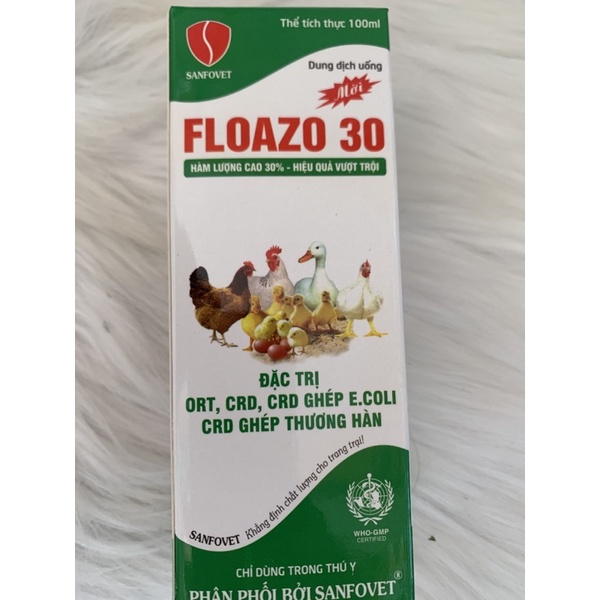 100ml Florfenicol 30% - Ort - hen, hen ghép ecoli, hen ghép thương hàn trên vật nuôi