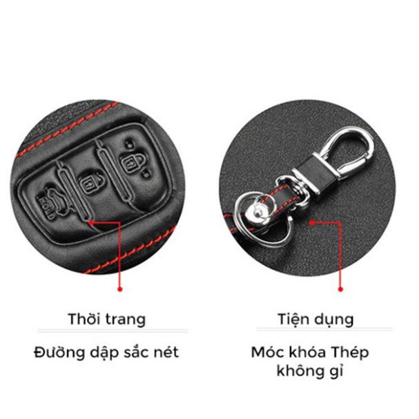Bao da chìa khóa xe Chevrolet Cruze, Spark- kèm cả móc chìa