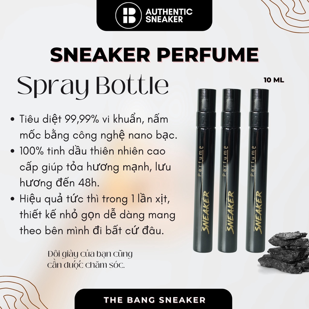 [CHÍNH HÃNG] Sneaker Perfume, ÁO MƯA GIÀY SILICON , nước hoa Nano Bạc, Khử Mùi, Khử Khuẩn cho giày, The Bang Sneaker