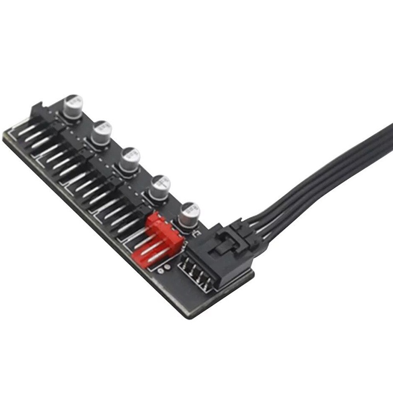 Bộ Chia Cổng Quạt Tản Nhiệt 4 Pin PWM 5 Cổng Kết Nối Cáp Quạt Tản Nhiệt Máy Tính
