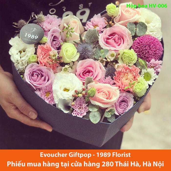 Hà Nội [Evoucher] Phiếu mua HỘP HOA HV-022 tại cửa hàng hoa 1989 FLORIST