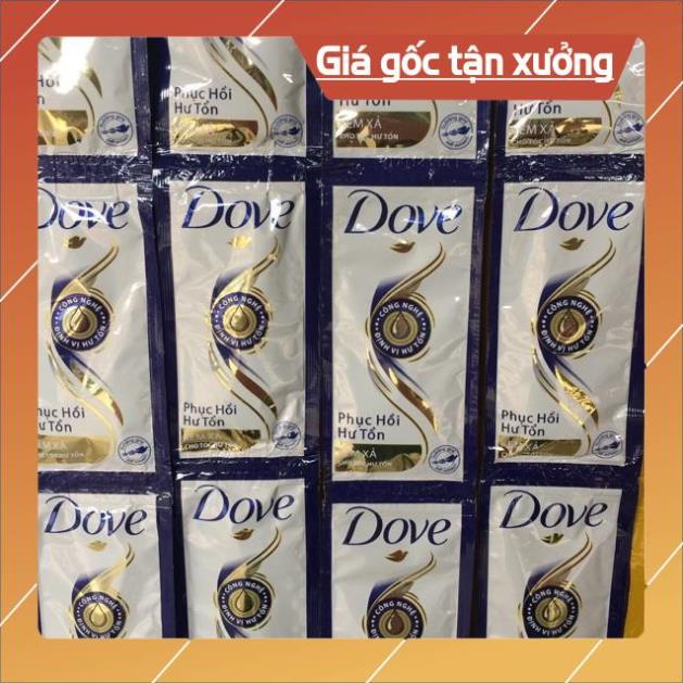 [ICLN9 giảm 5K cho đơn hàng 50k]  Dầu Gội ( Xả) Dove Phục Hồi Hư Tổn 6g * 12 Gói/ Dây
