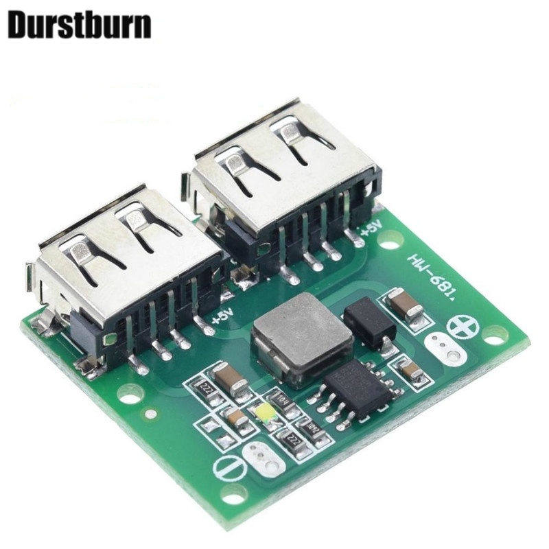 Mô-đun sạc pin 2 cổng USB hạ điện thế DC-DC 9V 12V 24V xuống 5V 3A cho ô tô