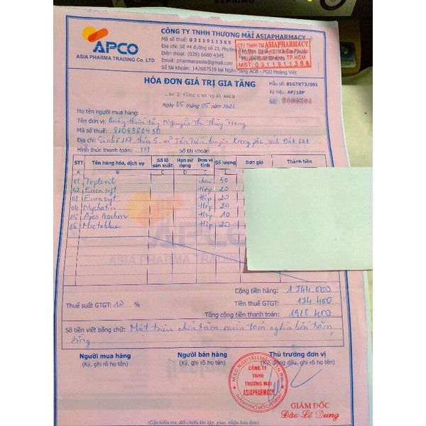 NISHATIN APCO Hộp 16 viên dùng cho người nhiệt miệng, táo bón, nóng nhiệt trong người..