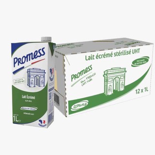 Sữa Tiệt Trùng Promess tách béo 1L thùng 12 hộp