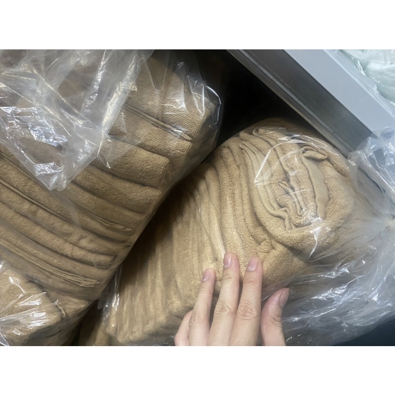 (400gr) Khăn tắm xuất Nhật màu nâu bò 70x140 cm cao cấp