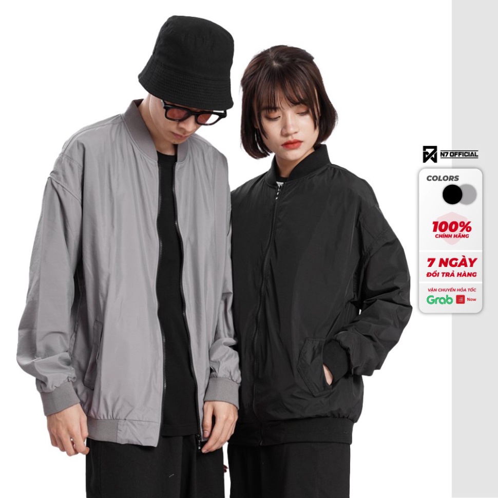 Áo Khoác Bomber Gió Ulzzang Nam Trơn N7 Kiểu Dáng Thời Trang Form Rộng LT03 - Hàng mới về