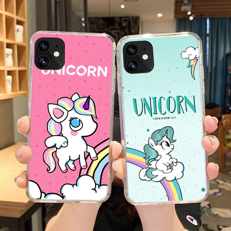 Ốp Điện Thoại Mềm Trong Suốt Hình Kỳ Lân Cho iPhone 11 Pro 5 5s 6 6s Plus 7 8 Plus X XS XR XS Max