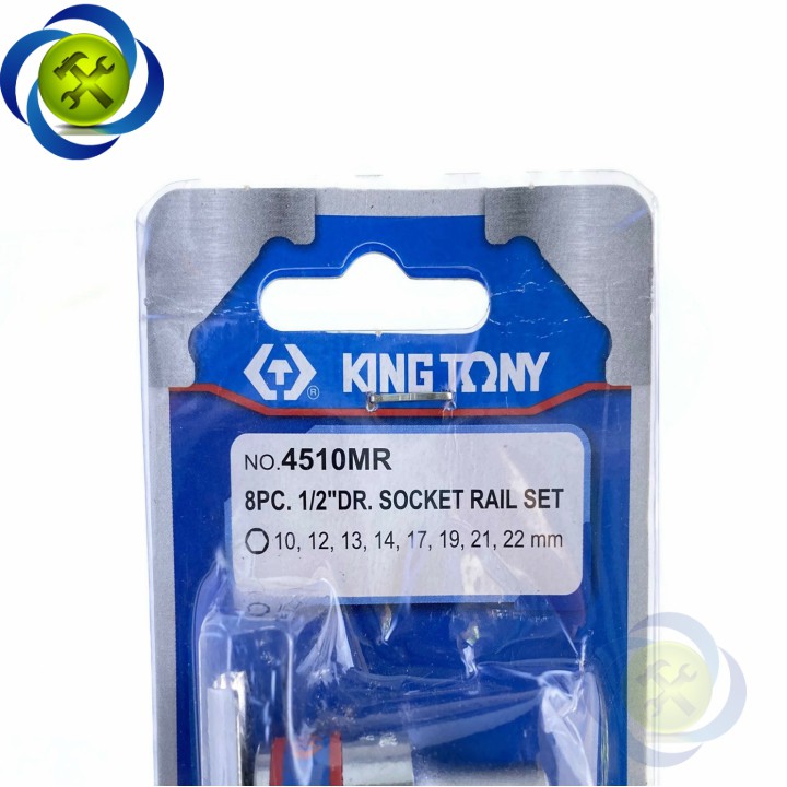 Bộ đầu tuýp 8 chi tiết 10-22mm Kingtony 4510MR loại 1/2