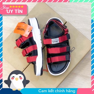 [SIÊU PHẨM] Sandal Vento nam nữ SD-1001 đỏ đen - giày sandal Vento chính hãng