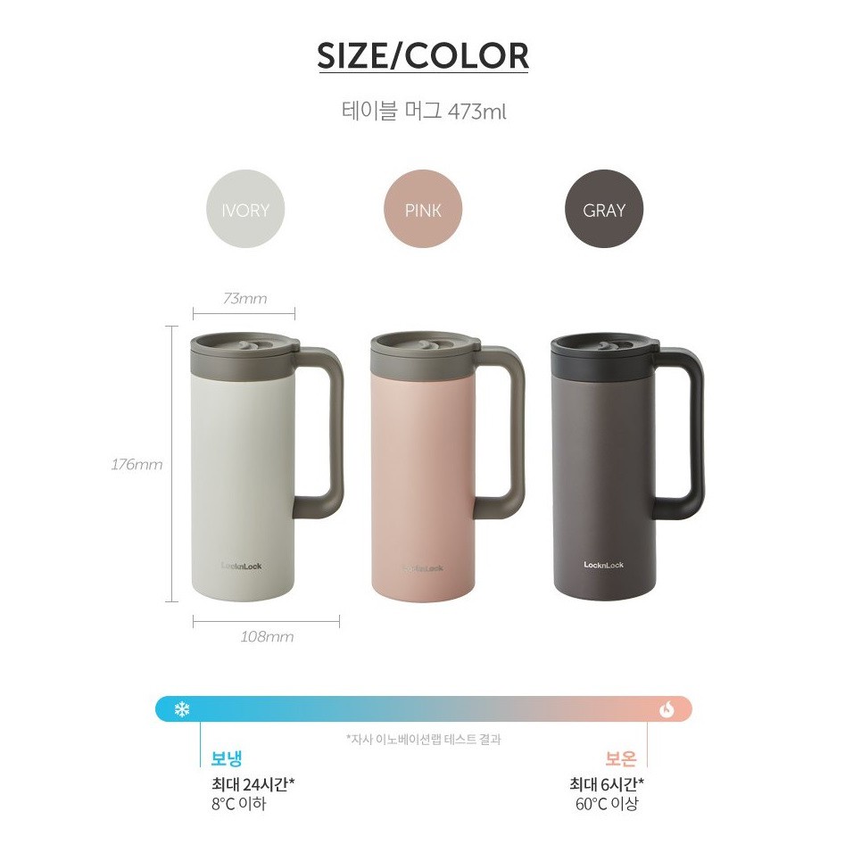 Ly Giữ Nhiệt Lock&Lock Table Mug 473ml LHC4247