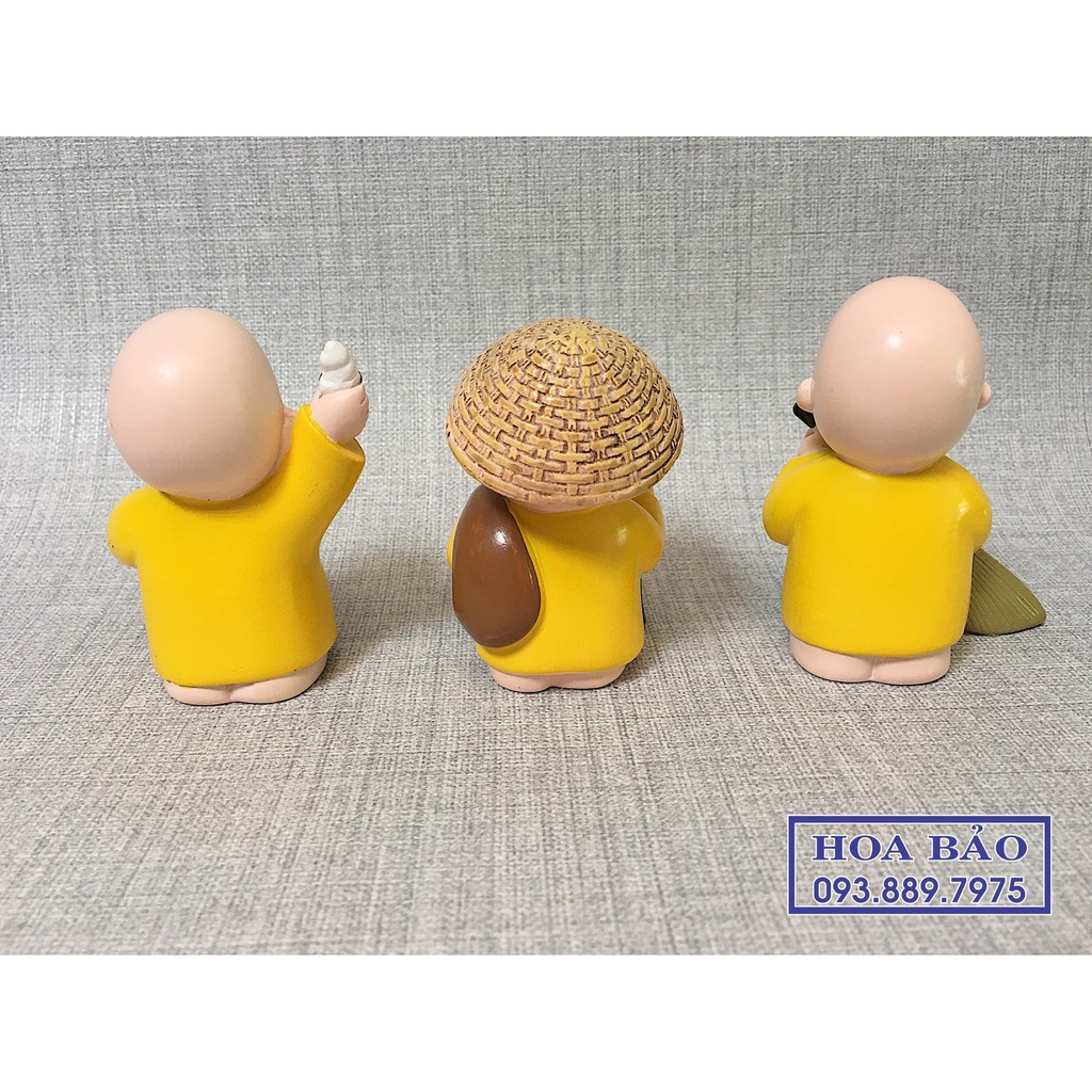 BỘ TƯỢNG 3 CHÚ TIỂU ÁO VÀNG -  RẤT ĐÁNG YÊU | BigBuy360 - bigbuy360.vn