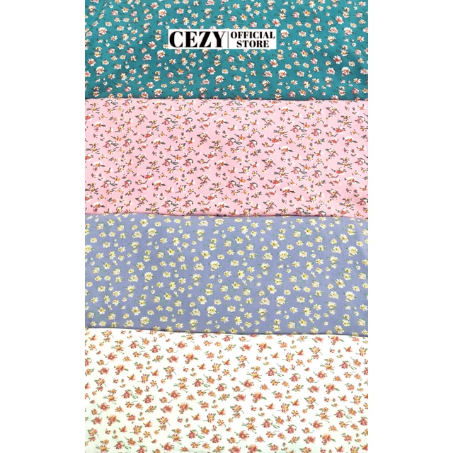 Đầm maxi hoa nhí đi biển 2 dây thắt nơ có size bigsize CEZY D92