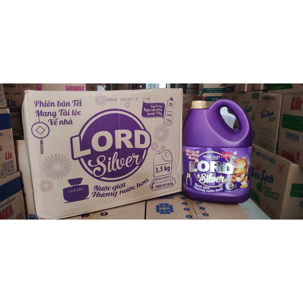 Nước giặt Lord Silver hương nước hoa 3.5kg