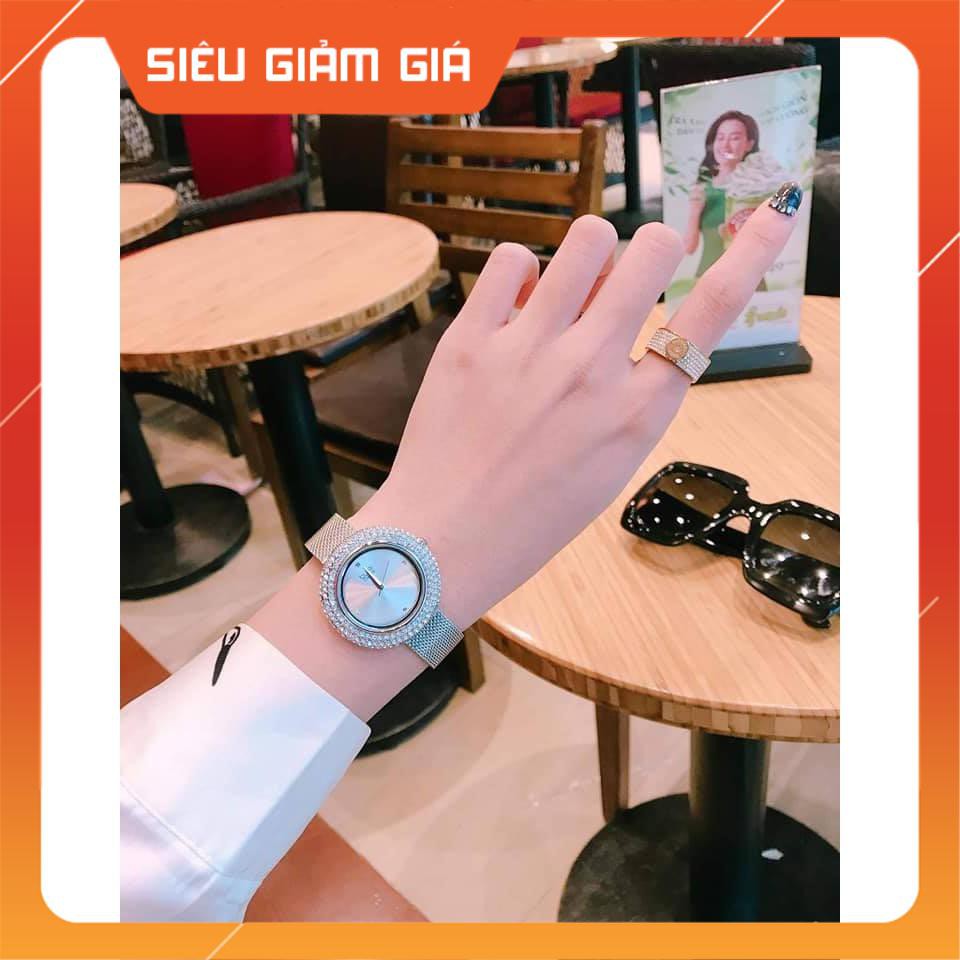 Đồng hồ nữ Burgi BUR220 mâm xôi ,  dây kim loại Full Box ⚜️Hàng Authentic⚜️