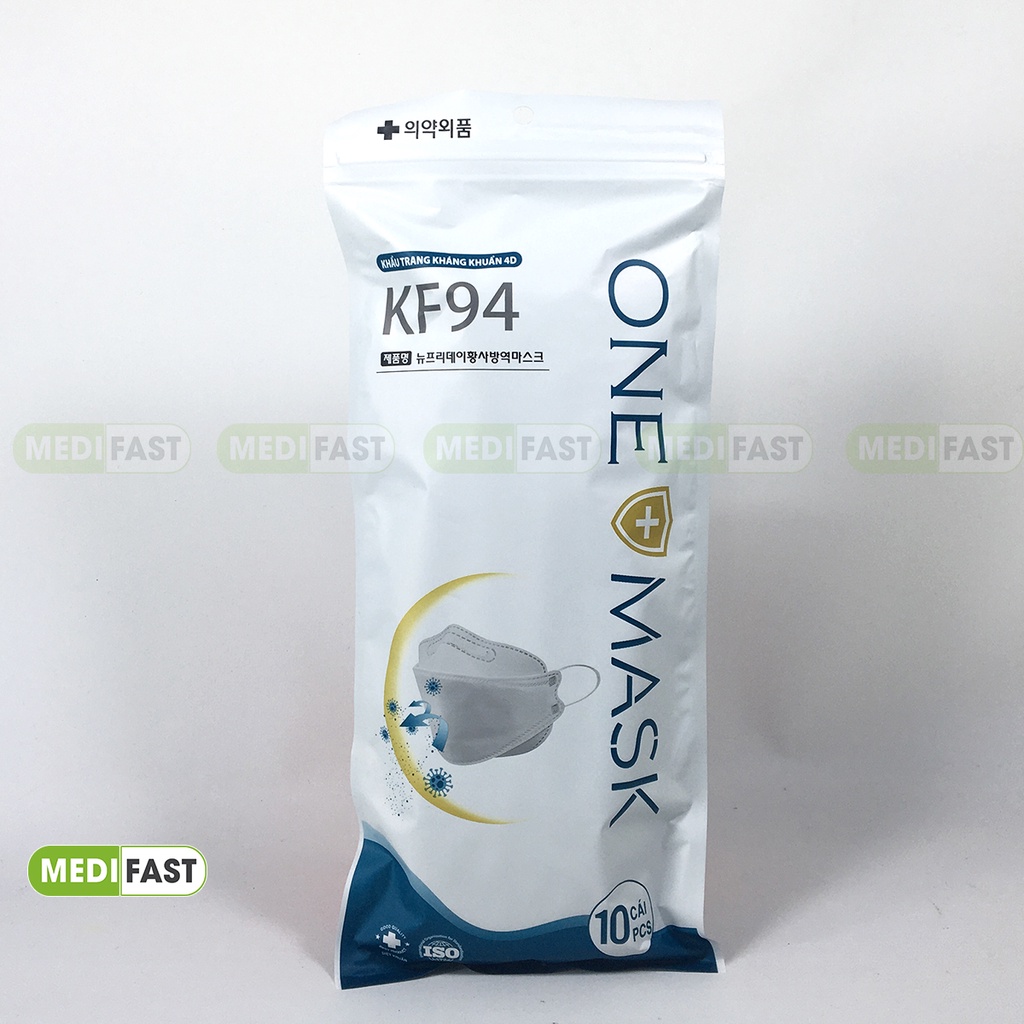 Khẩu trang KF94 công nghệ 4D Hàn Quốc, khẩu trang y tế chống bụi kháng khuẩn