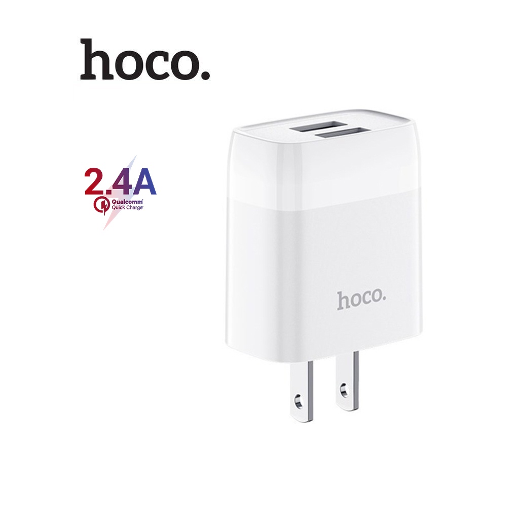 Củ sạc nhanh 2.4A HoCo C73 hai cổng USB sạc nhanh cho nhiều thiết bị