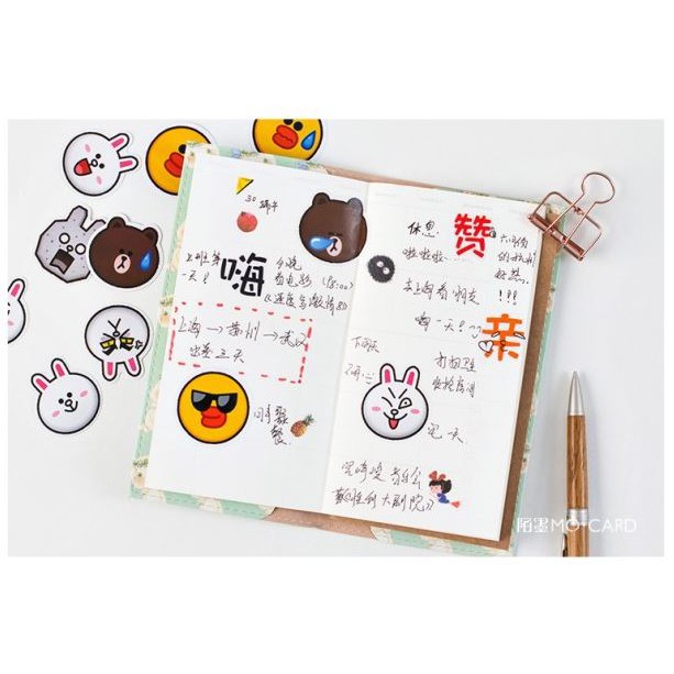 Bộ 45 Sticker EMOJI biểu tượng cảm xúc E71