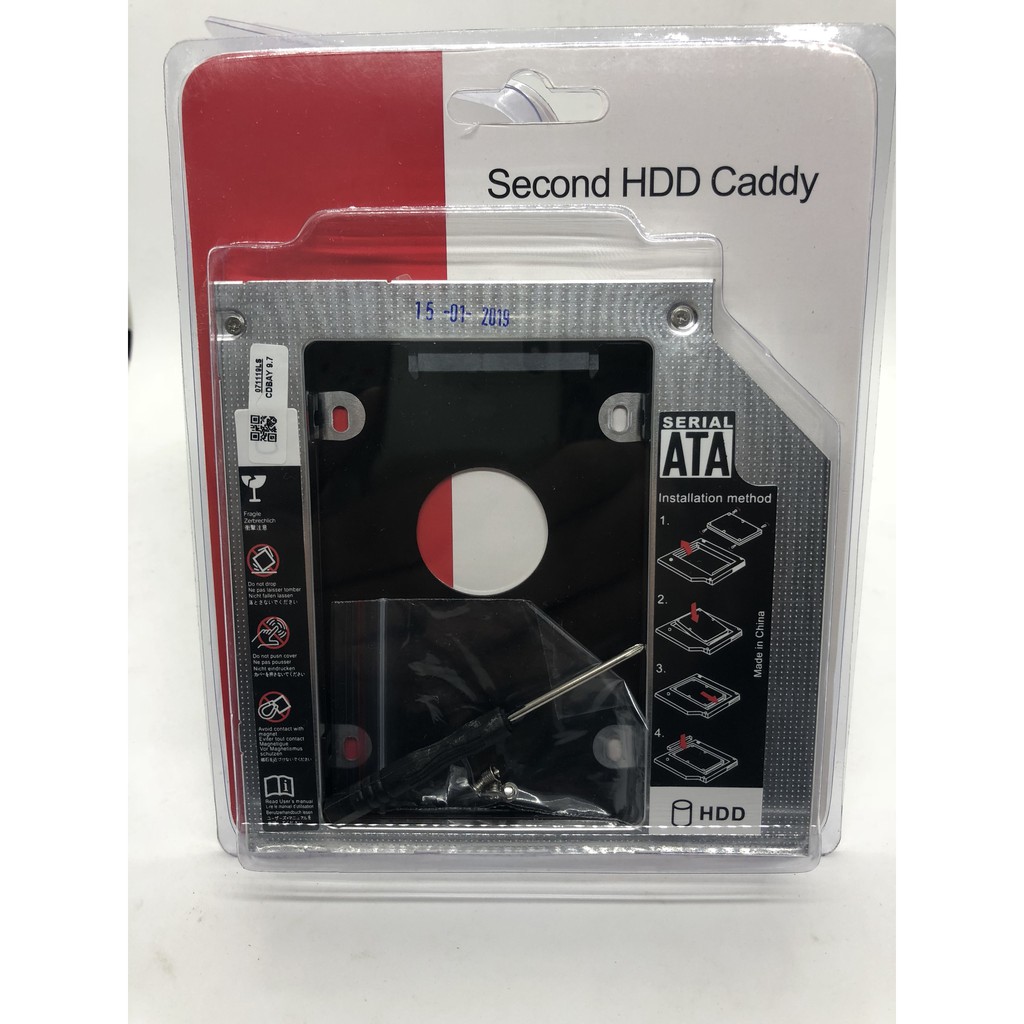 Khay ổ cứng Laptop Caddy Bay mỏng 9.7mm chuẩn SATA 3.0 | BigBuy360 - bigbuy360.vn