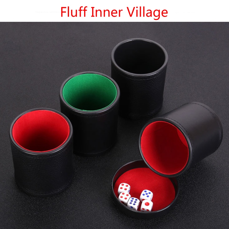 Ly Uống Nước Chất Liệu Da PU Màu Xanh Lá / Đỏ Kích Thước 8x9.8x9cm / 3.14x3.85x3.54inch