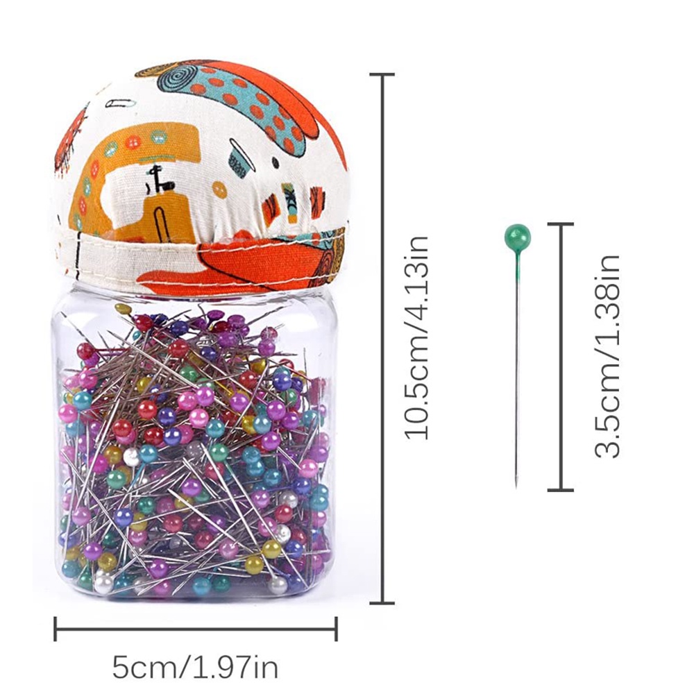 Set 500 Kim Ghim Đầu Ngọc Trai Dùng May Vá Quần Áo Tiện Dụng