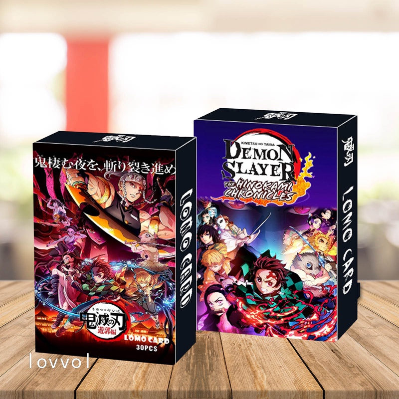Hộp 30 Tấm Thẻ Ảnh Phim Hoạt Hình SPY×FAMILY Tokyo Revengers Demon Slayer Genshin Impact Jujutsu Kaisen on Titan