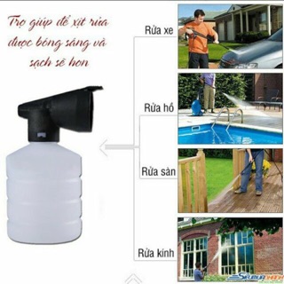 Bộ súng rửa xe và bình tạo bọt