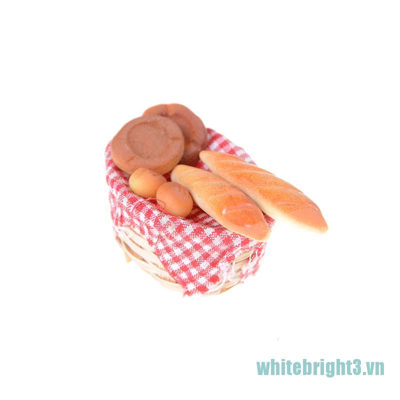 Set 6 Mô Hình Bánh Mì Tỉ Lệ 1: 12 Trang Trí Nhà Búp Bê