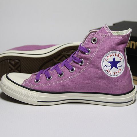 Giày Converse chính hãng classic cao cổ vải tím CCVT03